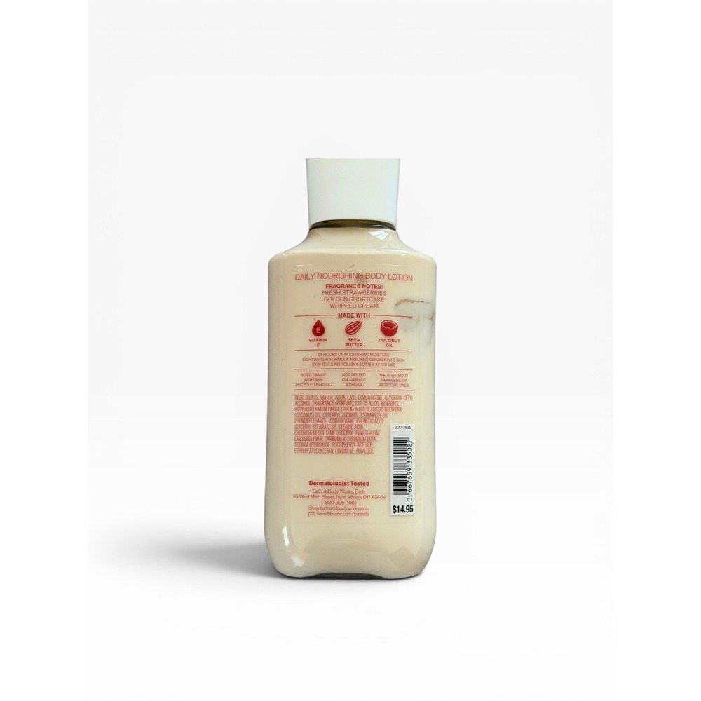 Bath & Body Works Strawberry Pound Cake Daily Nourishing Body Lotion 8 fl oz - Picture 2 of 2